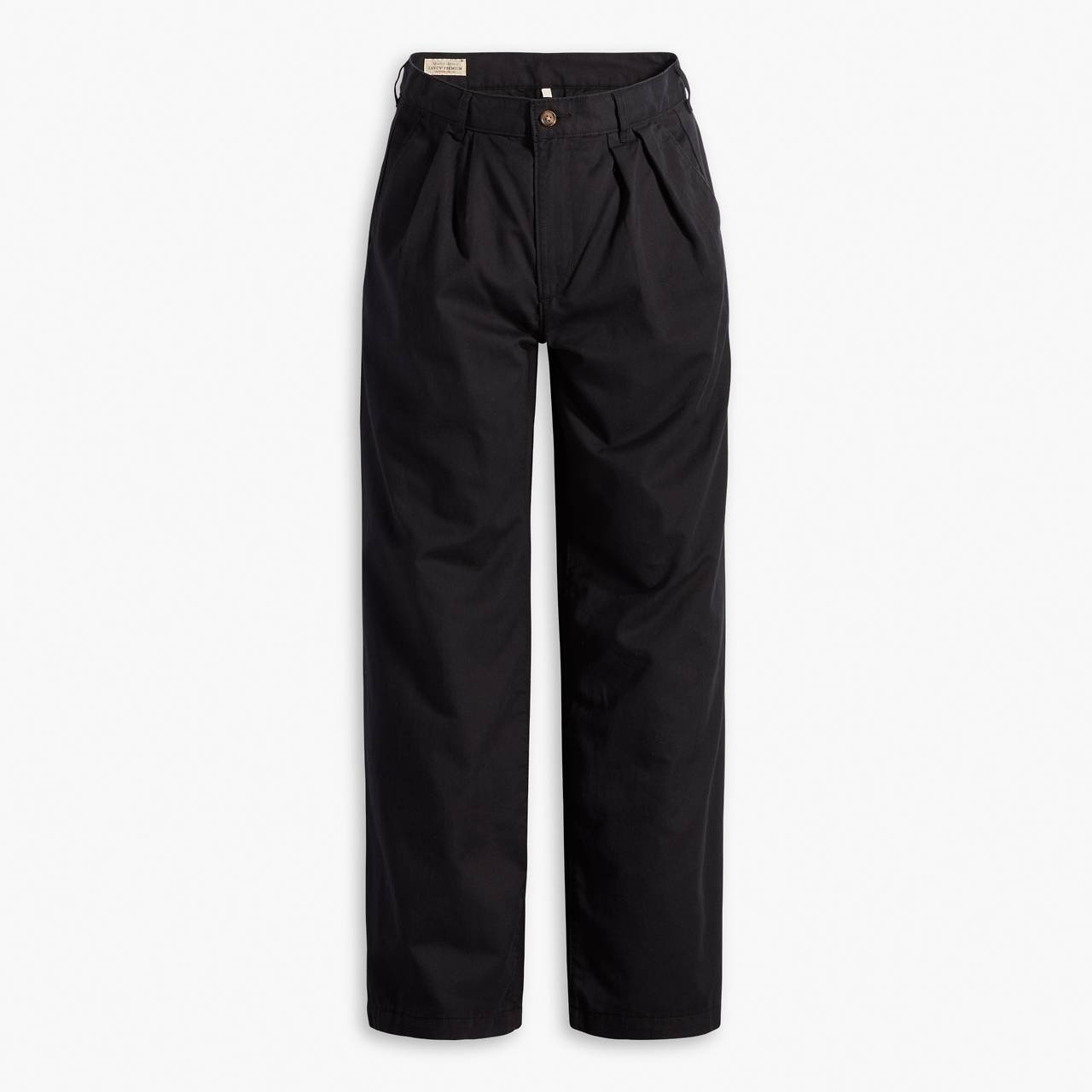 HIGH RISE PLEATED BAGGY TROUSER PANTS - 1
