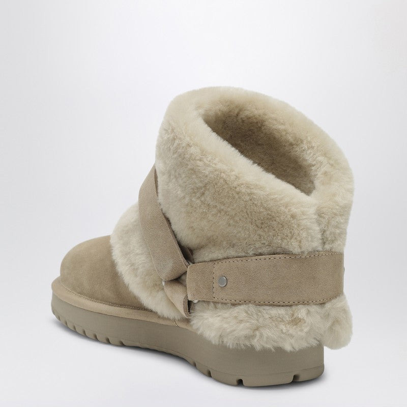 Burberry Chubby Snow Boots In Suede And Beige Shearling Women - 2