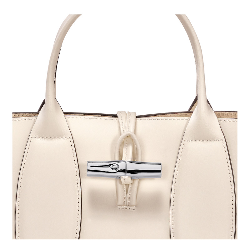 Le Roseau M Handbag Ecru - Leather 3