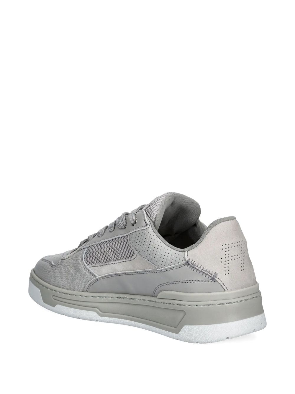 leather-panelled sneakers - 3
