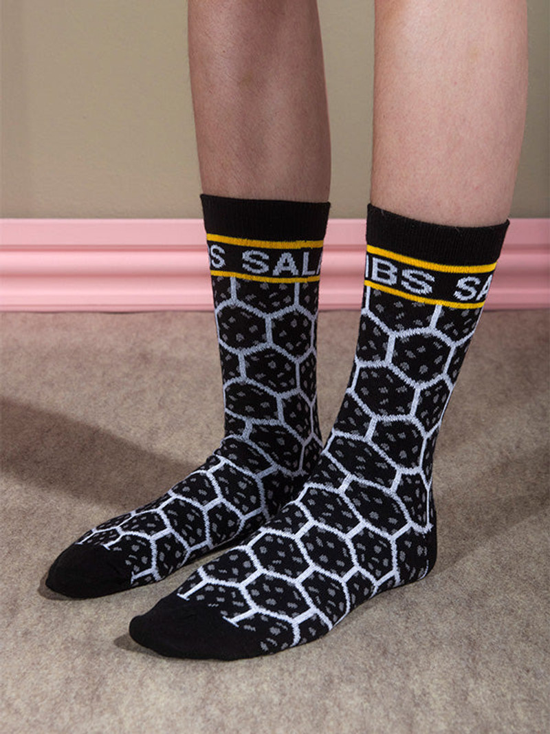 HENRIK VIBSKOV VIBS SALAMI SOCKS - BLACK SALAMI outlook