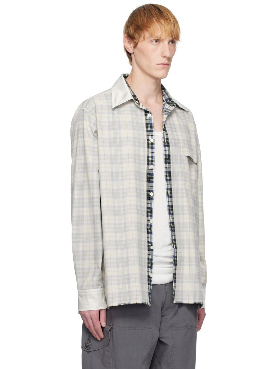 Off-White Checkered Shirt - 2