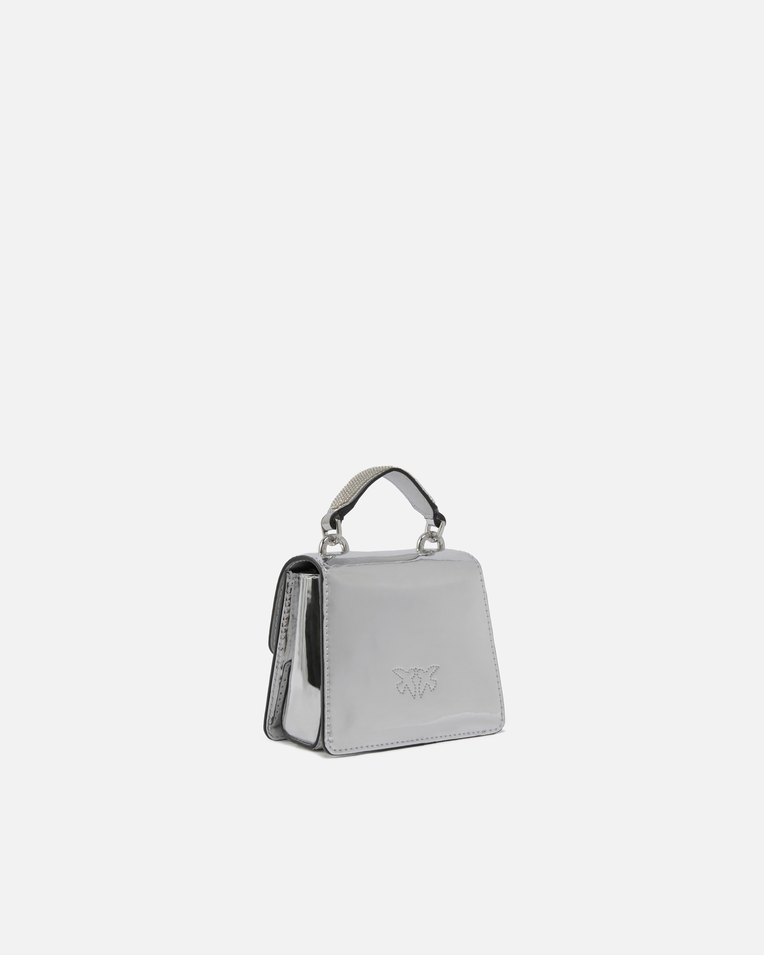 METALLIC MICRO LOVE BAG WITH THIN SHOULDER STRAP - 2