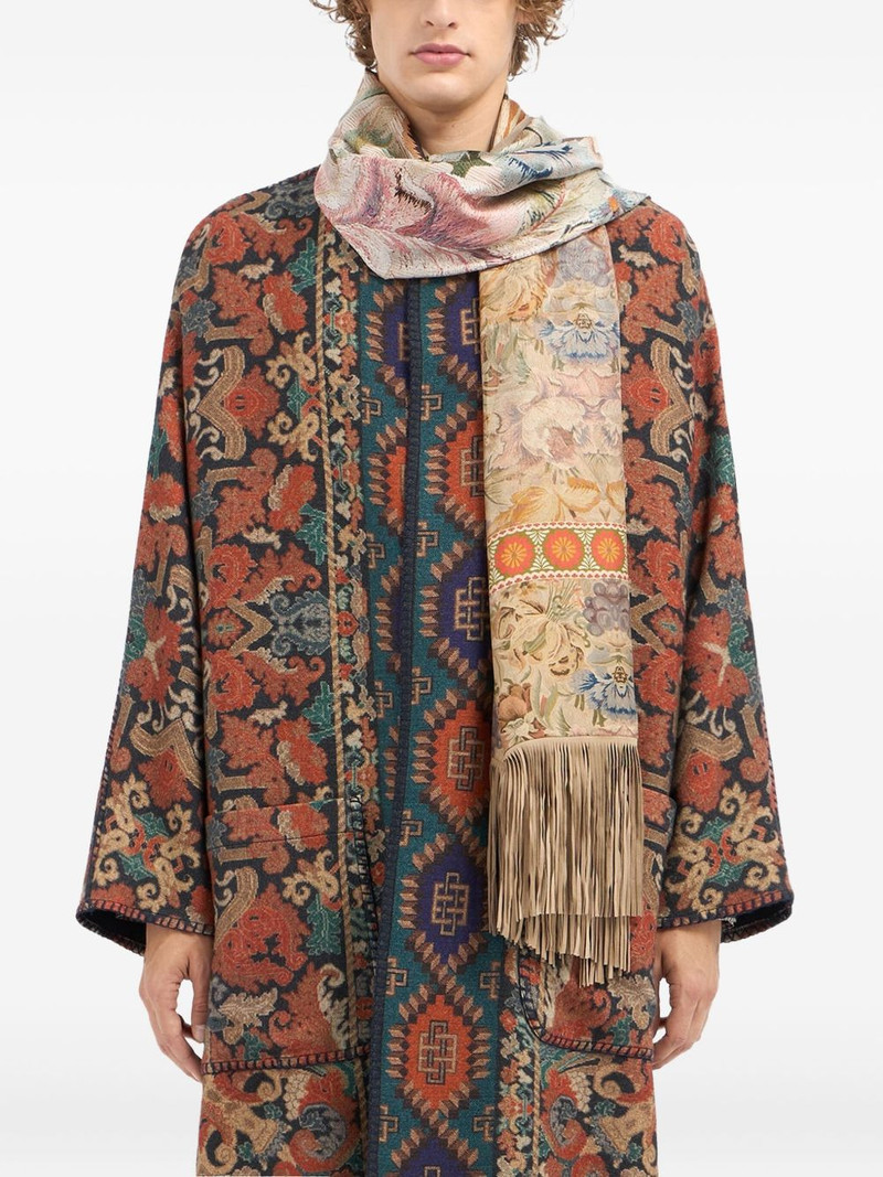 floral-tapestry fringe scarf 1