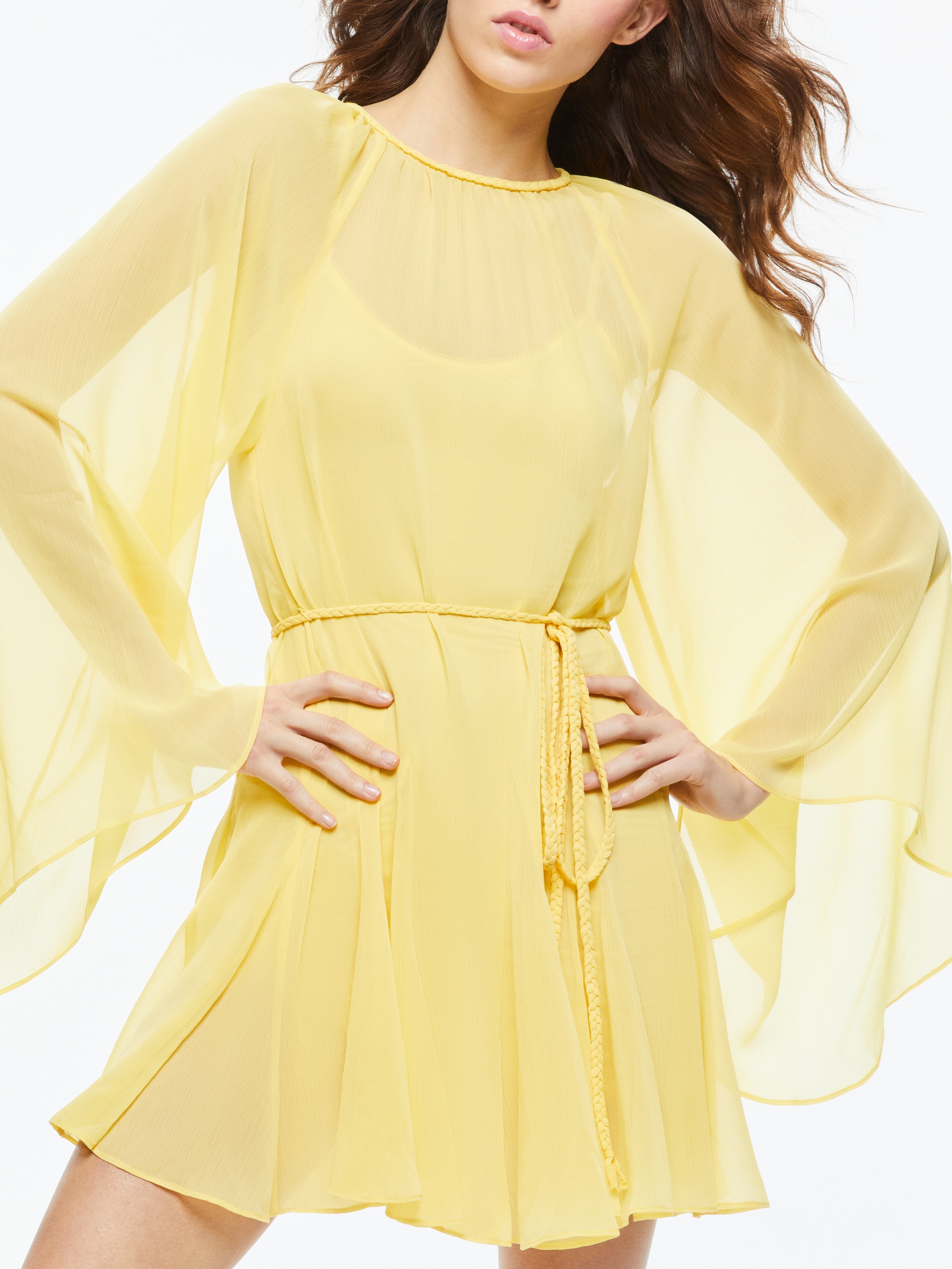 GITANA MINI DRESS WITH TIE BELT - 3