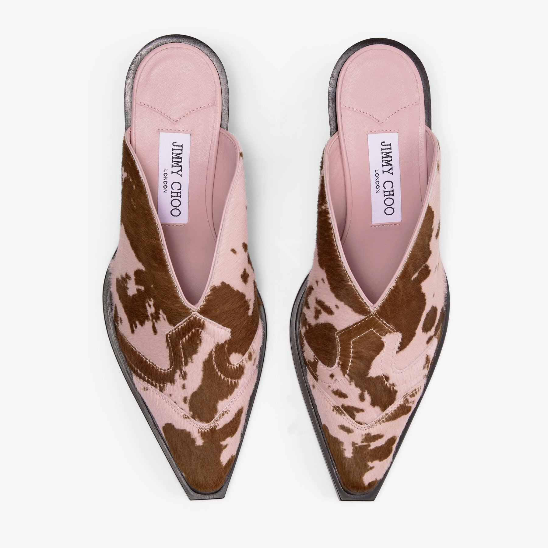 Cece Mule 60
Rose Cow Print Mules - 4