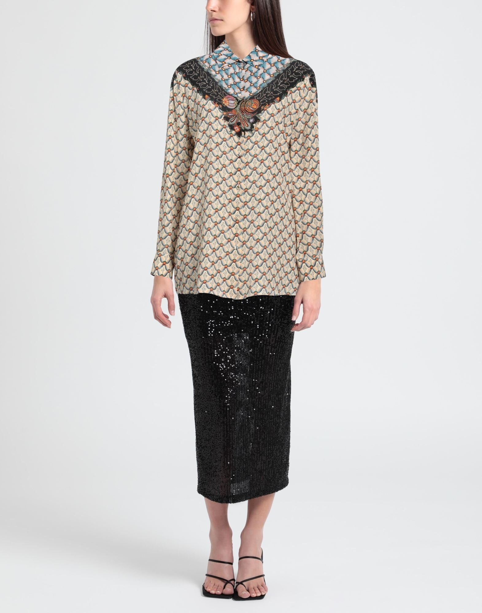 Beige Women's Floral Shirts & Blouses - 2