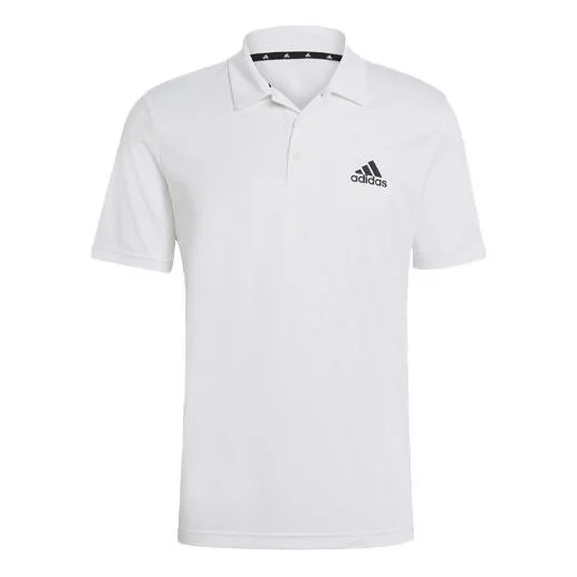 adidas M Pl Ps Training Sports Breathable Short Sleeve Polo Shirt White GM2154 - 1