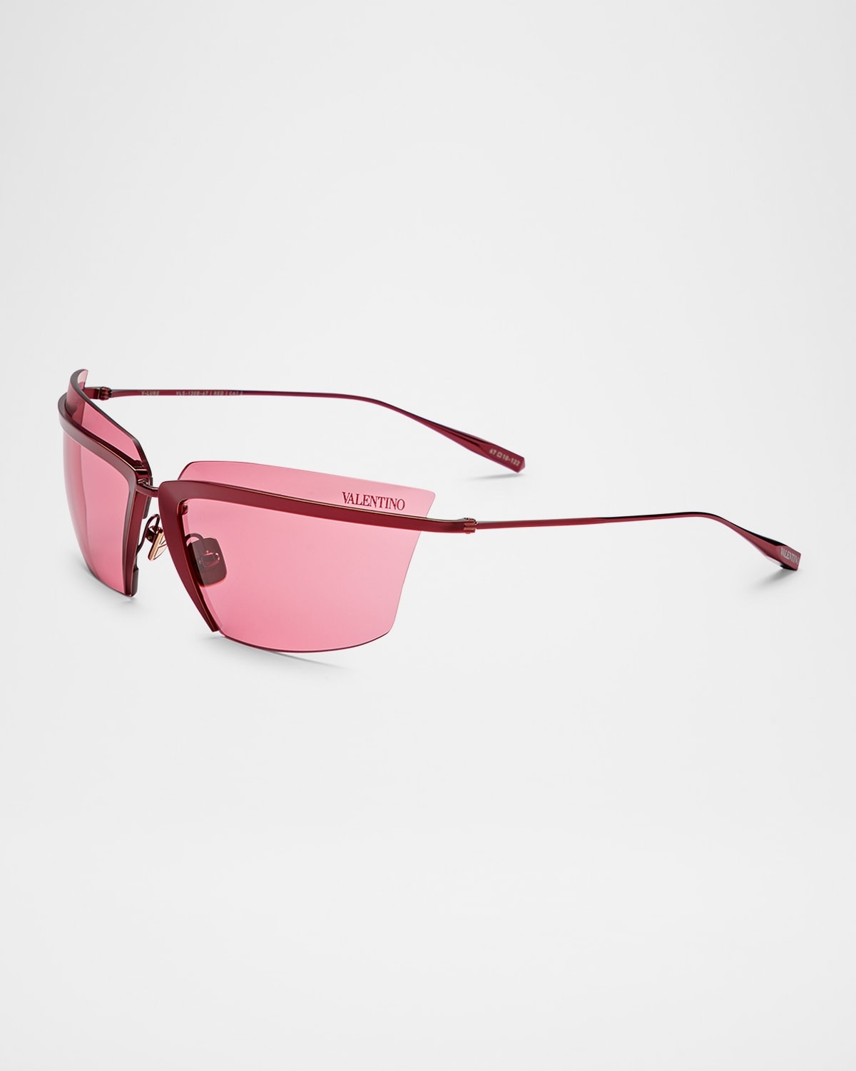 V-Lure Rimless Acetate & Titanium Cat-Eye Sunglasses - 3