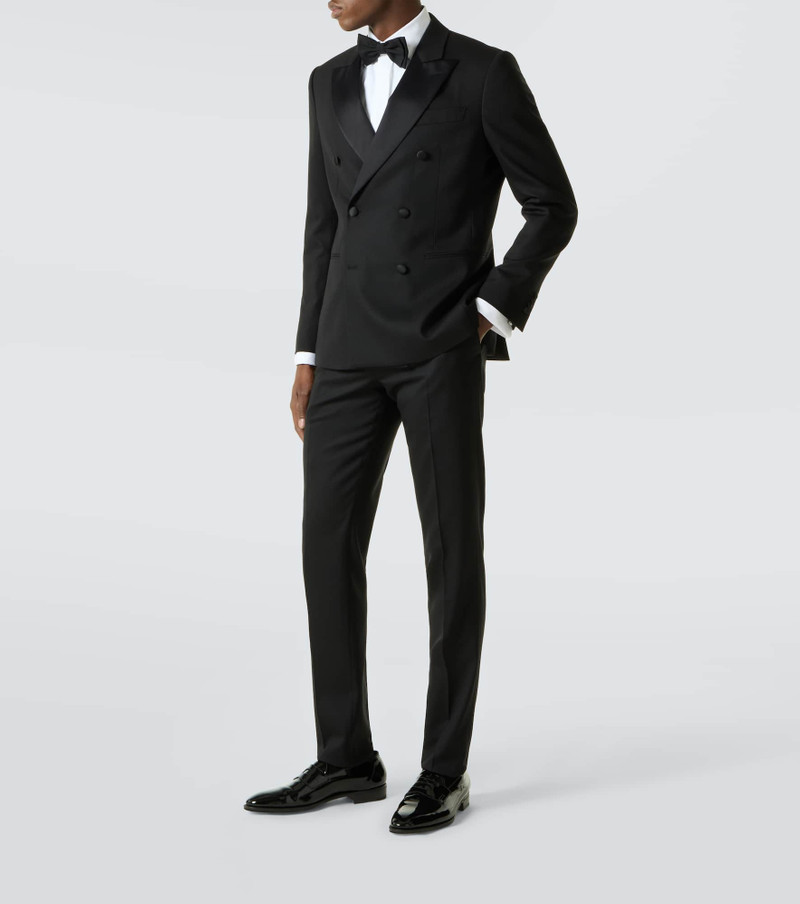 LARDINI Double-breasted wool suit outlook