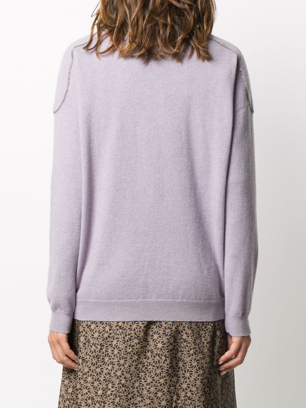 stud-embellished cashmere jumper - 4