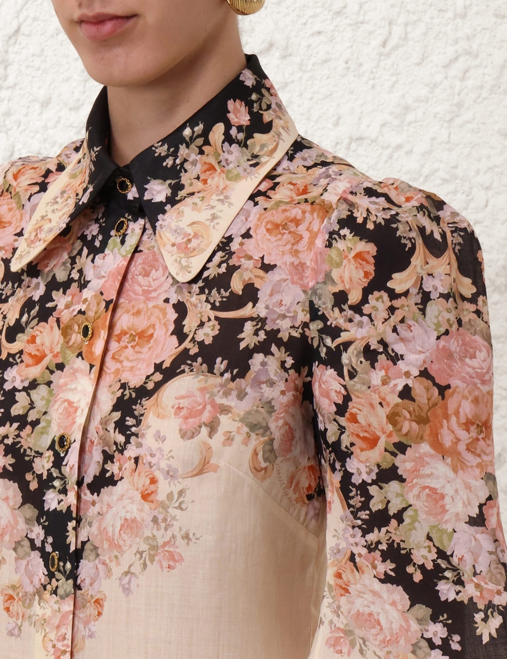 Zimmermann ILLUSTRATION BODY SHIRT | REVERSIBLE