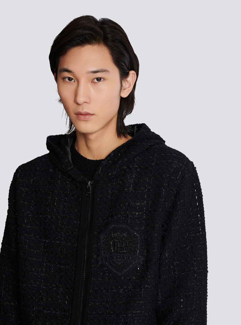 Tweed hooded jacket 7