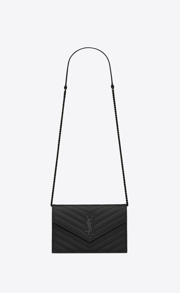 Saint Laurent Women Small Monogram Quilted Leather Bag - 1