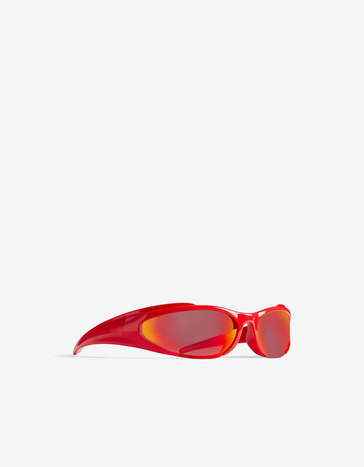 Balenciaga Red Reverse Xpander Rectangle Sunglasses - 3