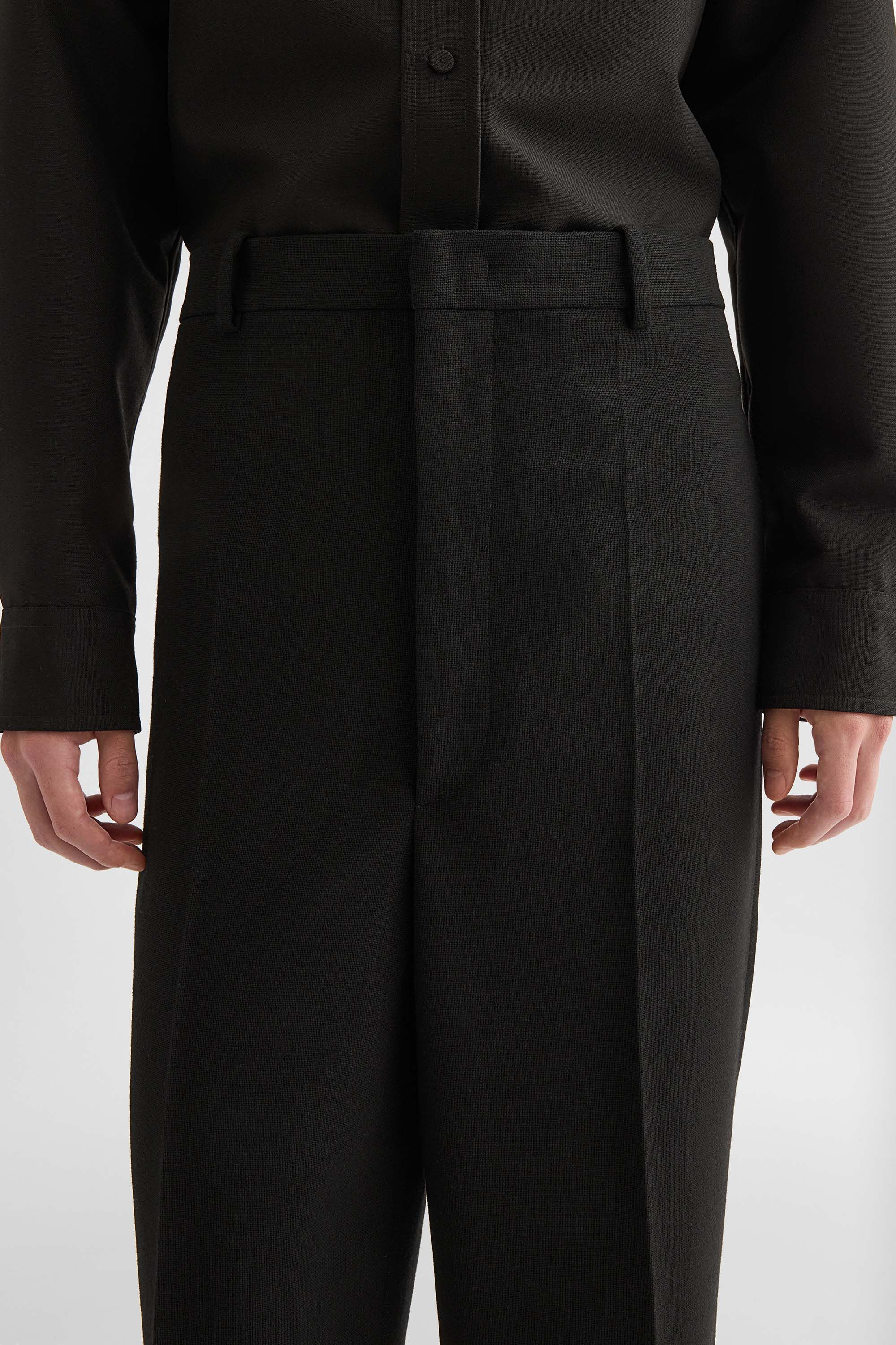 Wool Canvas Trousers - 5