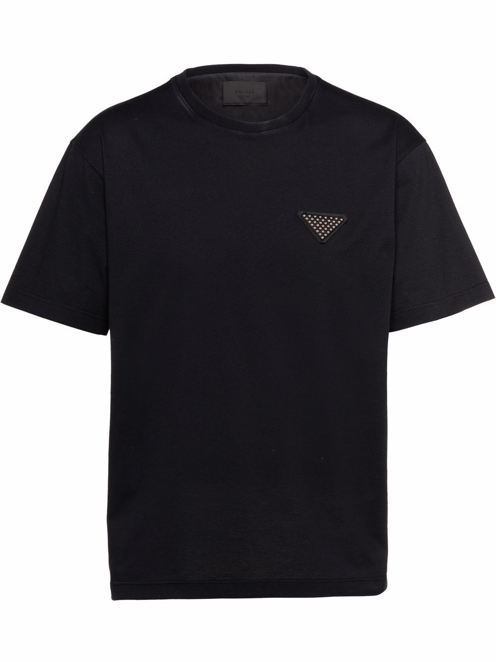 studded-logo crew-neck short-sleeve T-shirt - 1