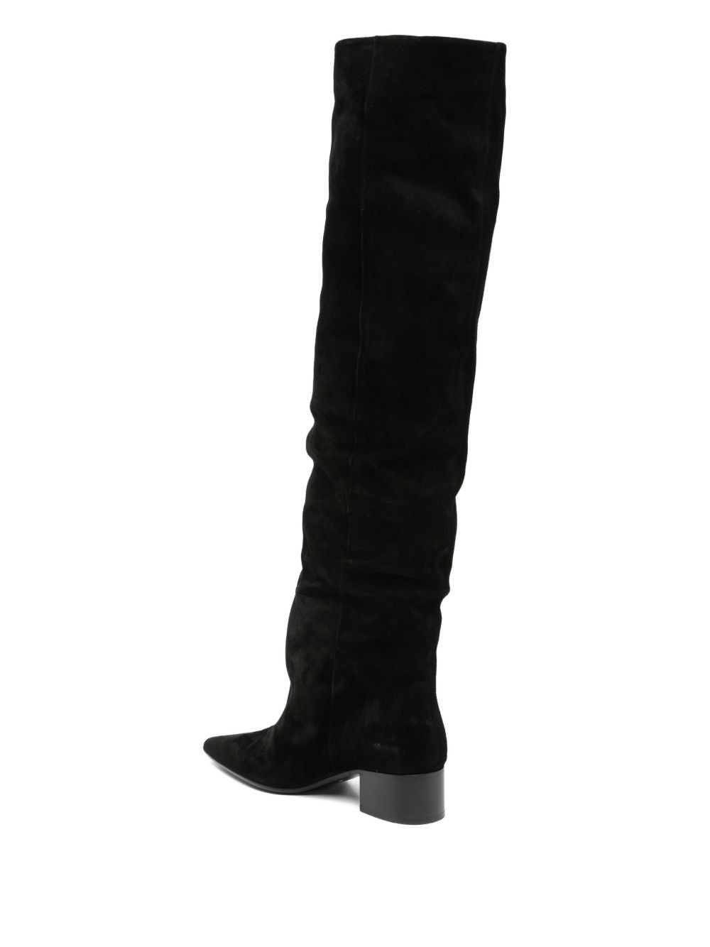 40mm pointed-toe suede boots - 3