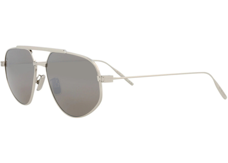 Givenchy Givenchy Aviator-Frame Metal Sunglasses Palladium Palladium Silver (GV40058U-57-16G) outlook
