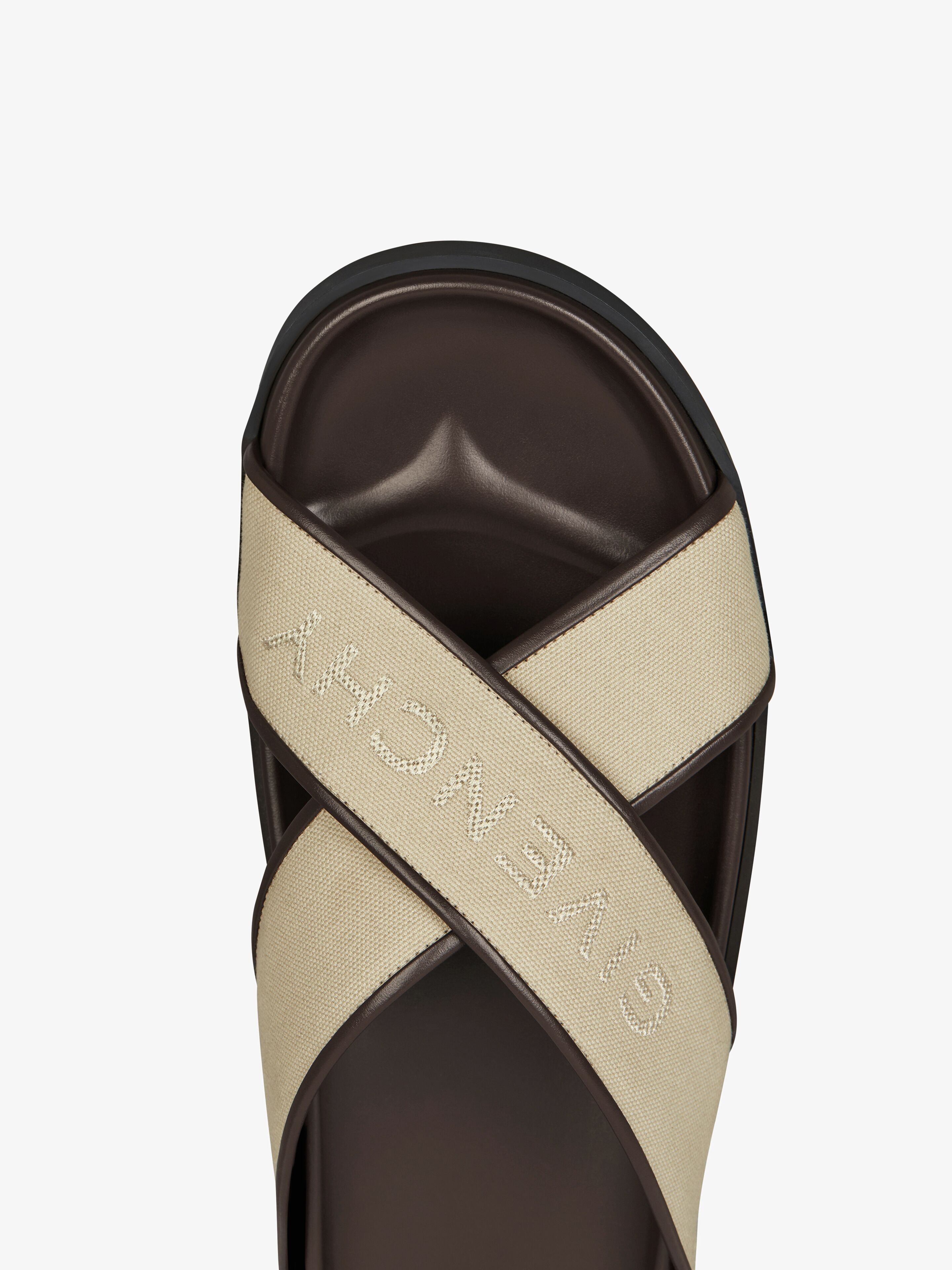 G PLAGE FLAT SANDALS IN CANVAS - 6