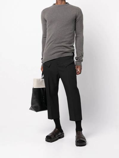 Rick Owens crew neck cashmere sweater outlook