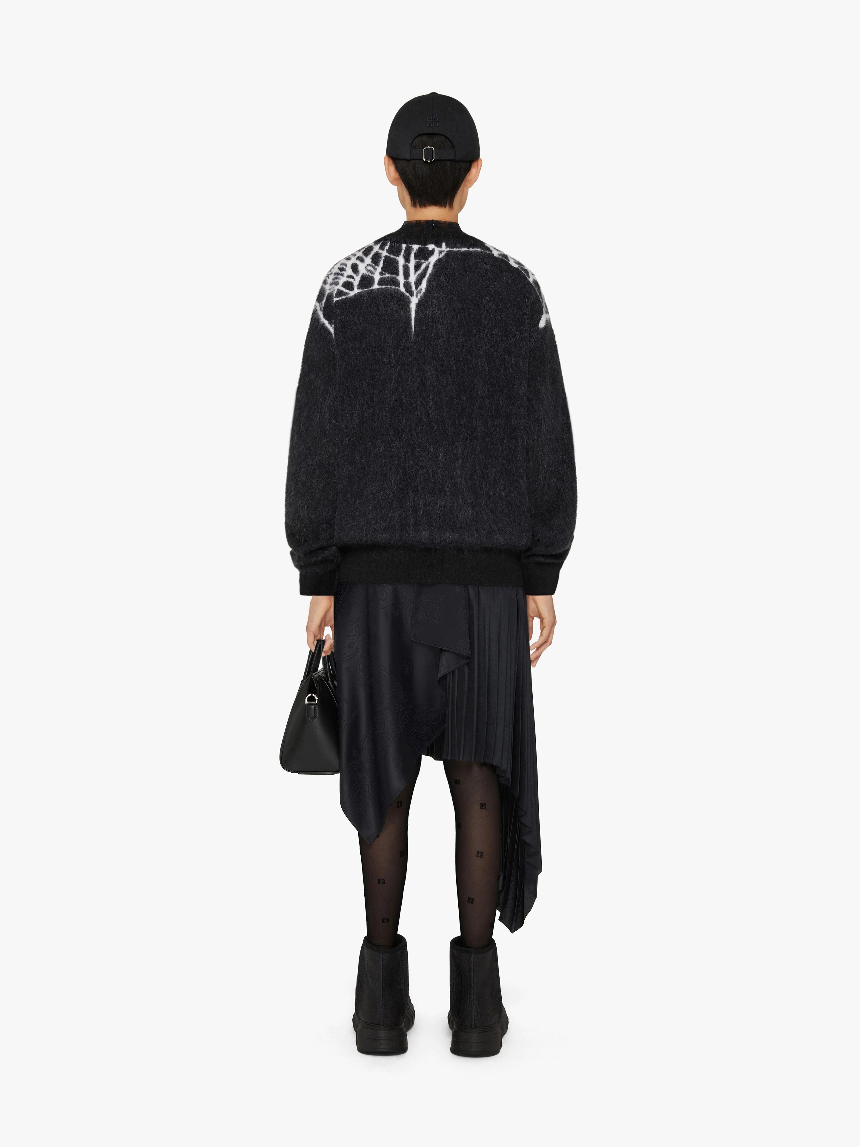 SWEATER IN WOOL WITH SPIDERWEB PATTERN - 4