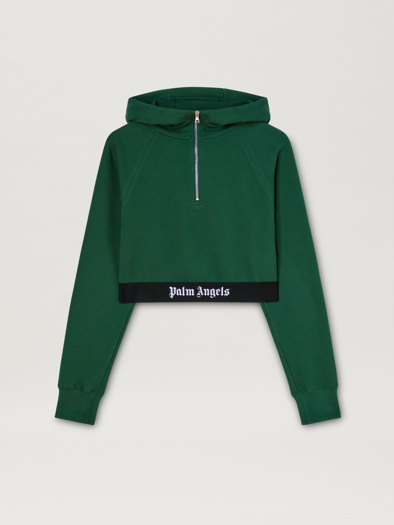 Logo Tape Zipped Hoodie 1