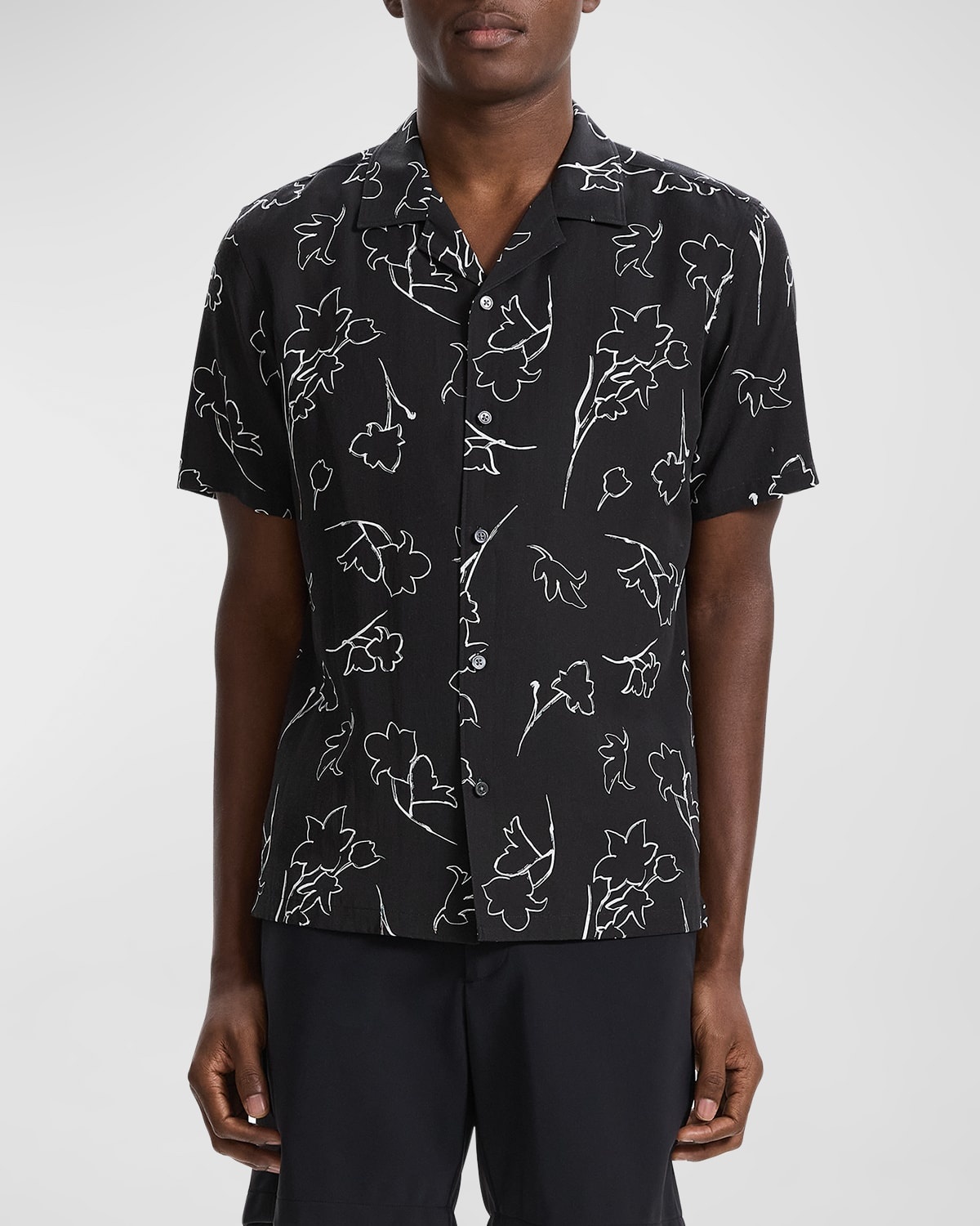 Men's Irving Floral Sketch Camp Shirt - 2