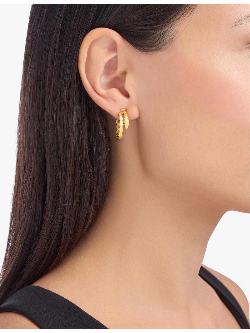 BVLGARI Serpenti Viper 18ct Yellow-Gold Earrings outlook