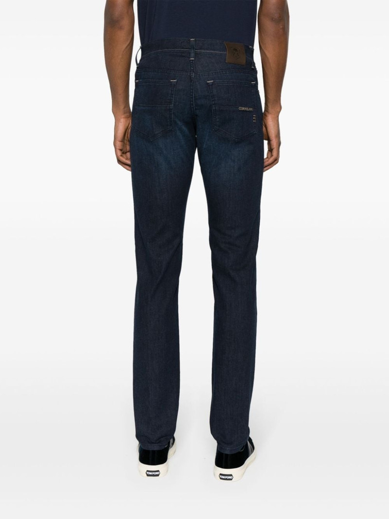 logo-embroidered straight jeans 4