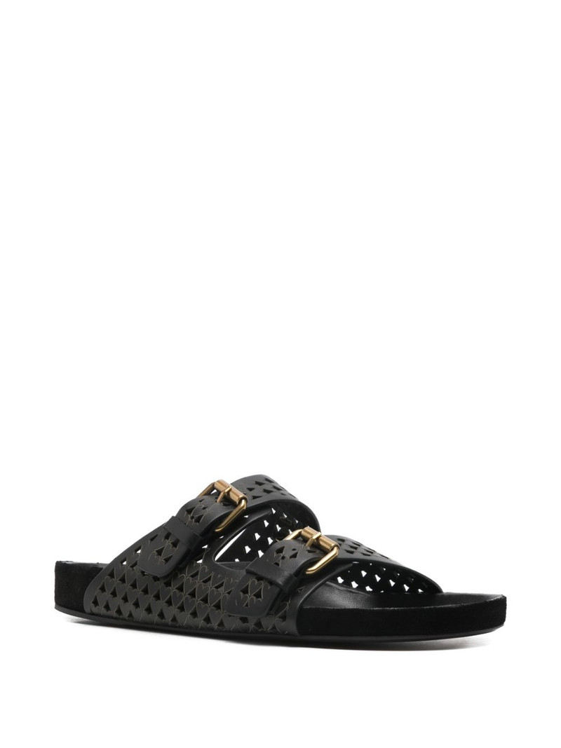 Isabel Marant Lennyo cutout buckle flat sandals outlook