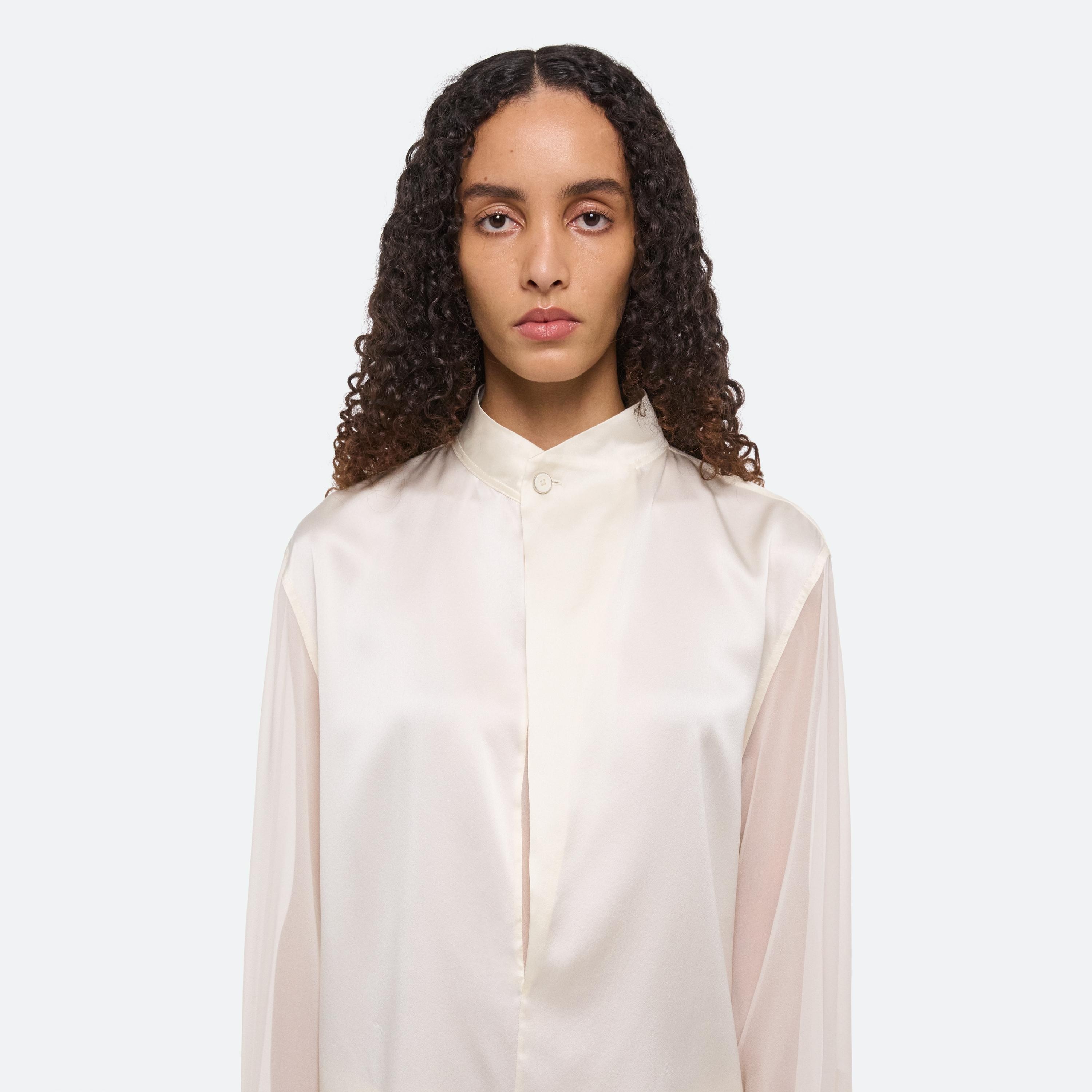 RELAXED COWL SHIRT - 6