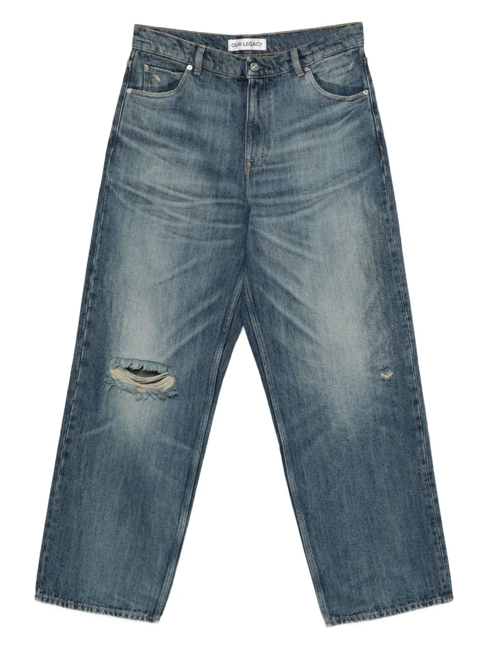 Vast Cut ripped jeans - 1