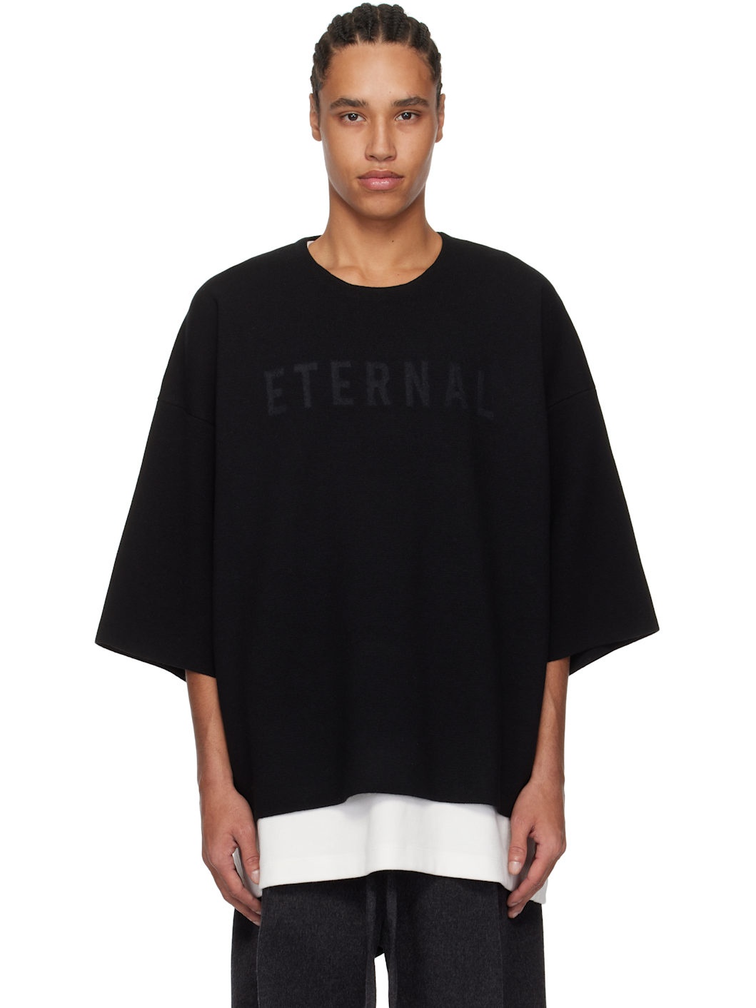 Black 'Eternal' Knit Sweater - 1