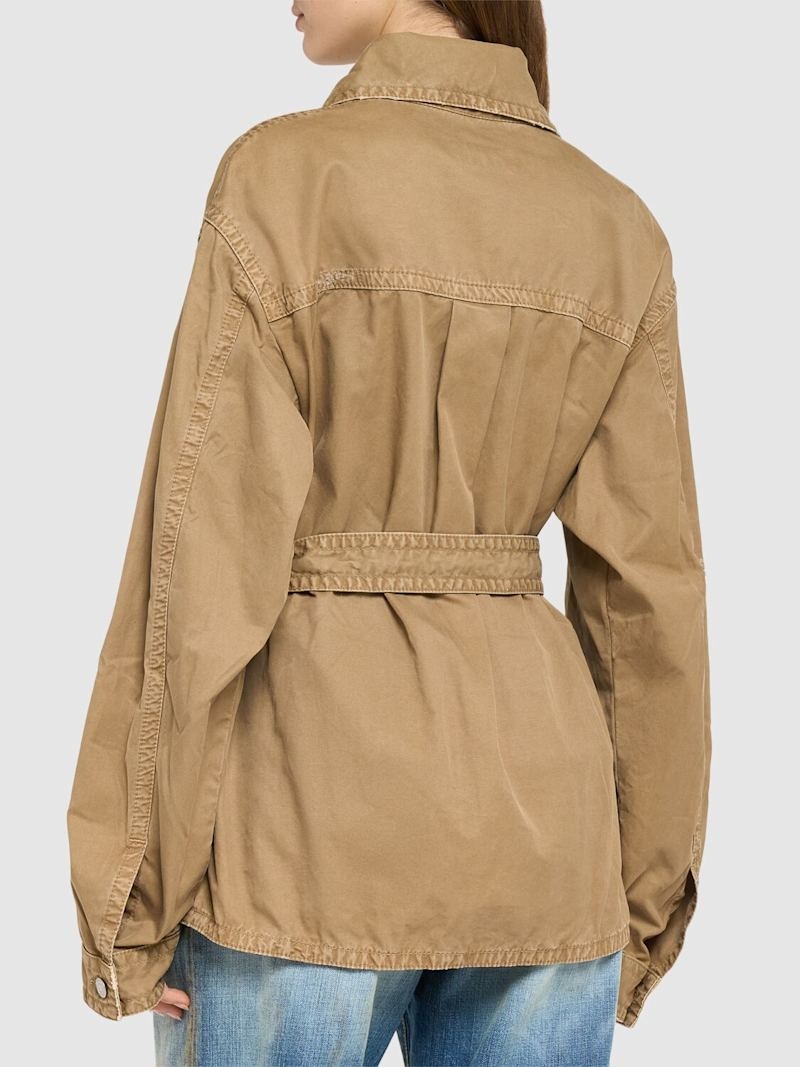 9 To 5 cotton belted overshirt - 4