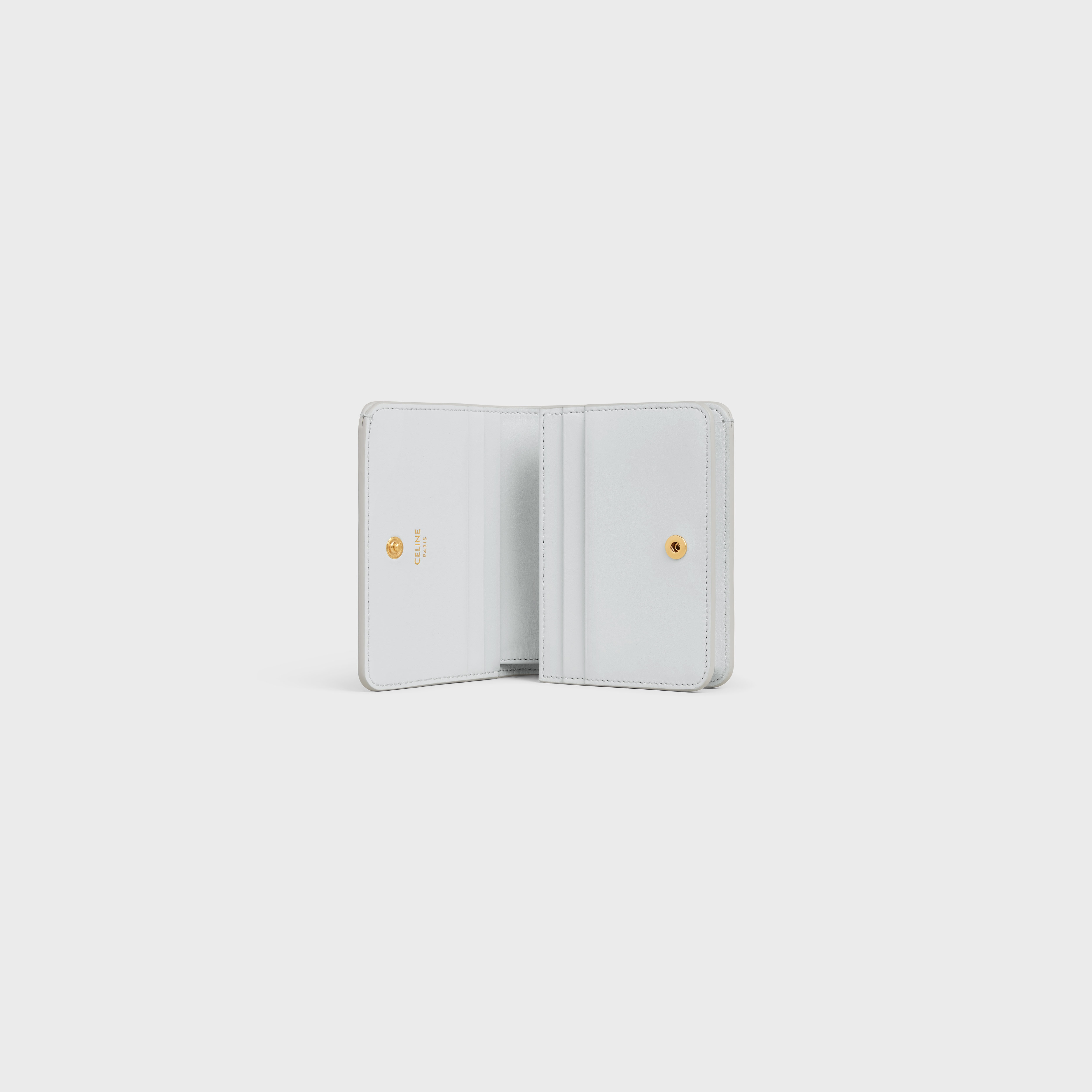 TRIOMPHE COMPACT WALLET in Shiny calfskin - 4