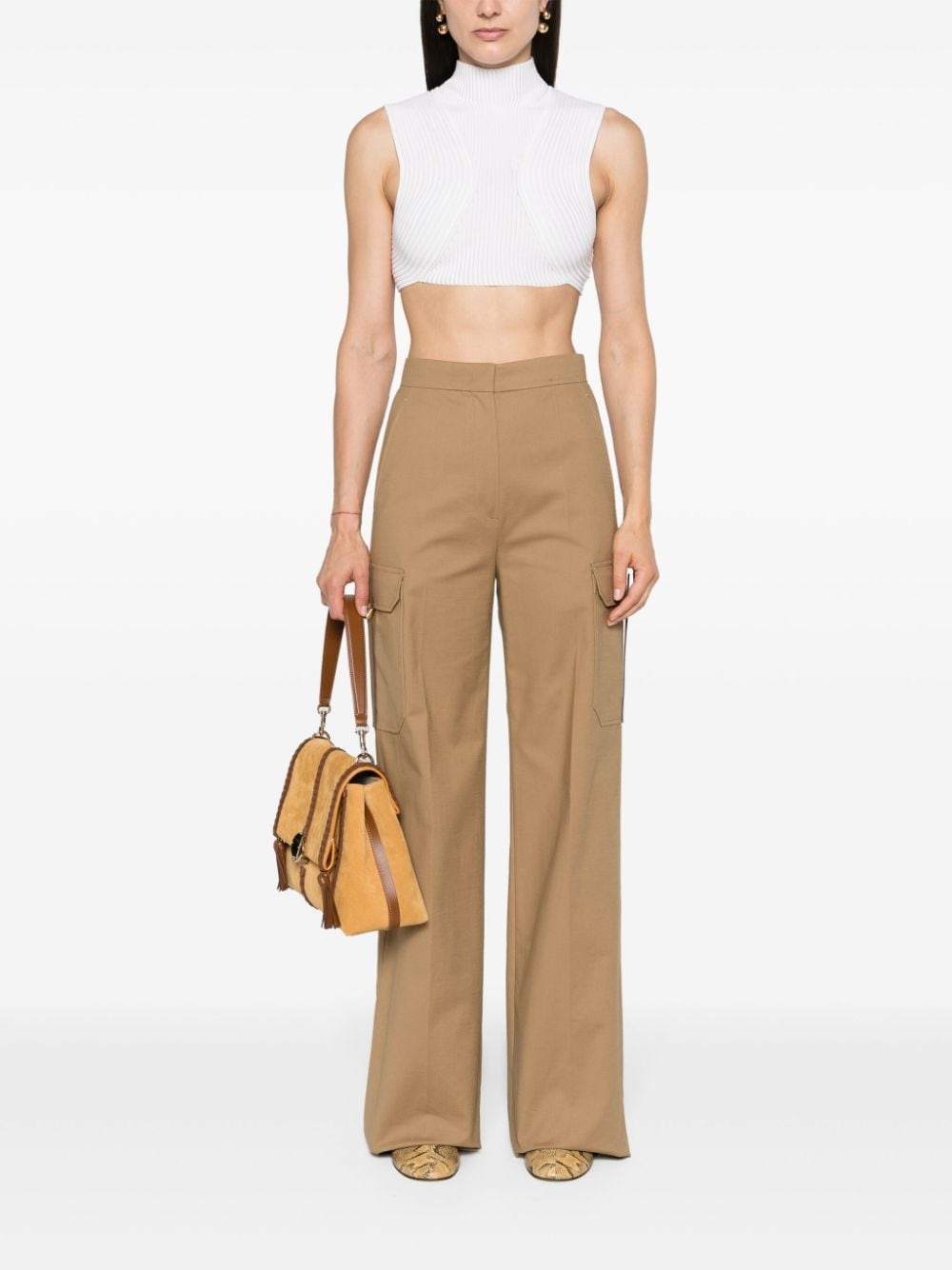 Edda high-waisted cargo trousers - 2