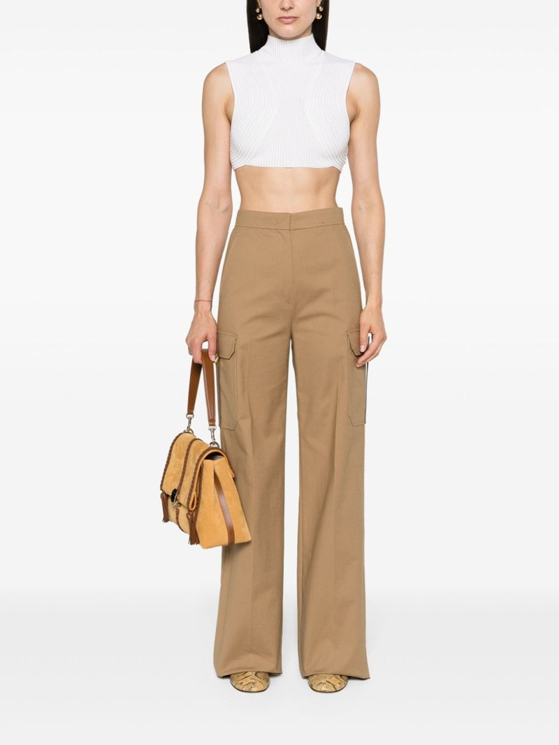 Max Mara Edda high-waisted cargo trousers outlook