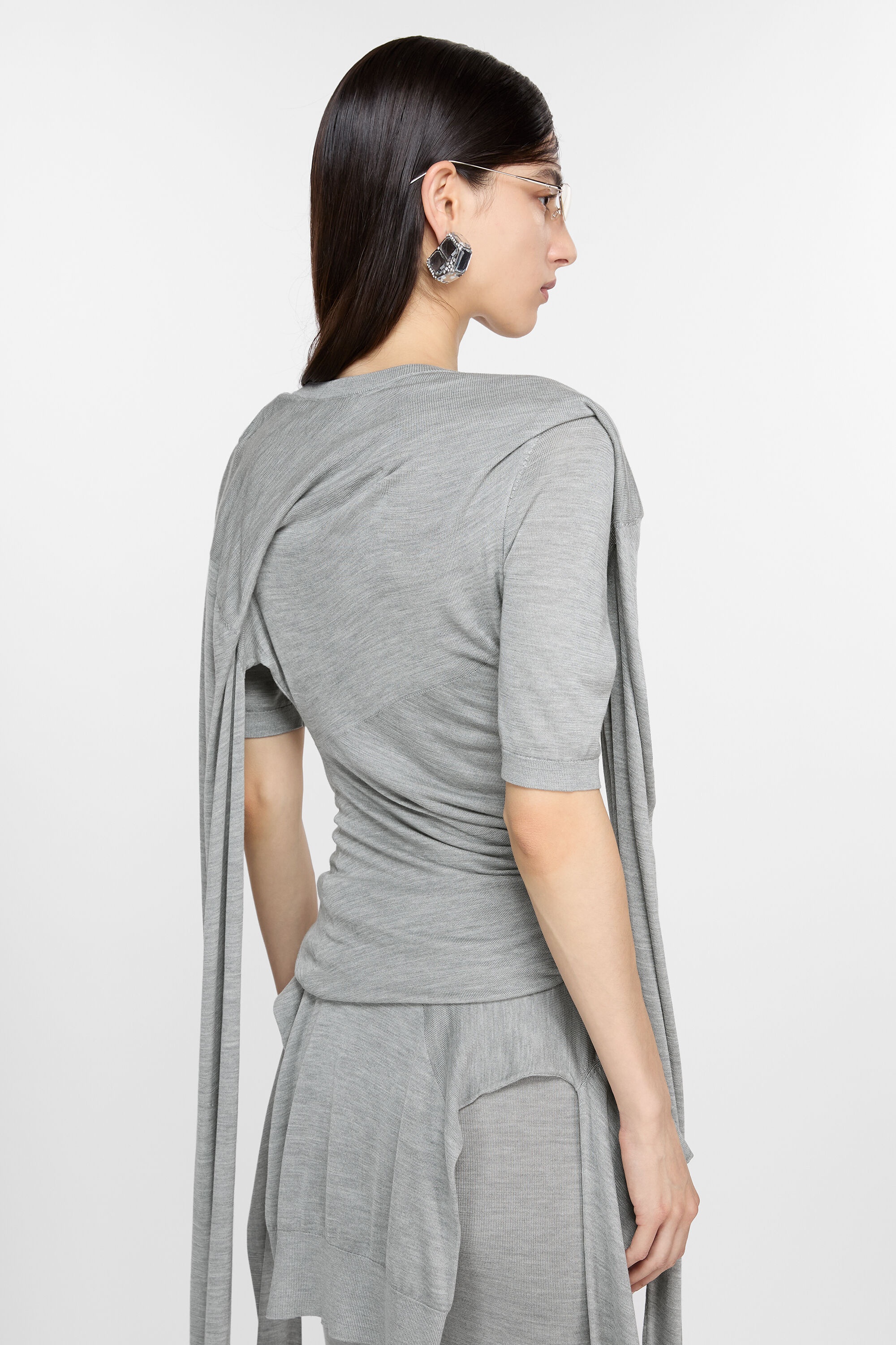 Layered top - Light grey - 3