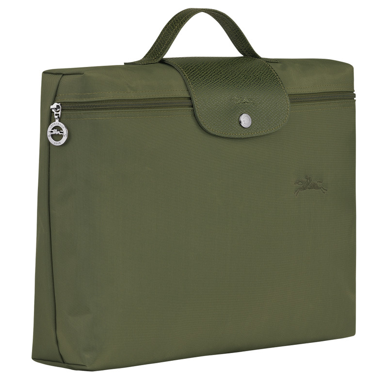 Le Pliage Green S Briefcase Forest - Recycled canvas 3