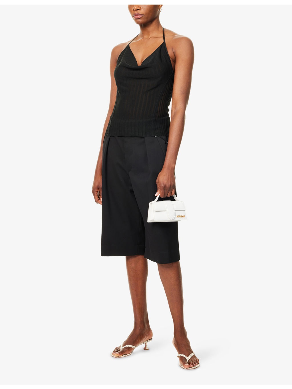 Azario Halterneck Knitted Top - 2