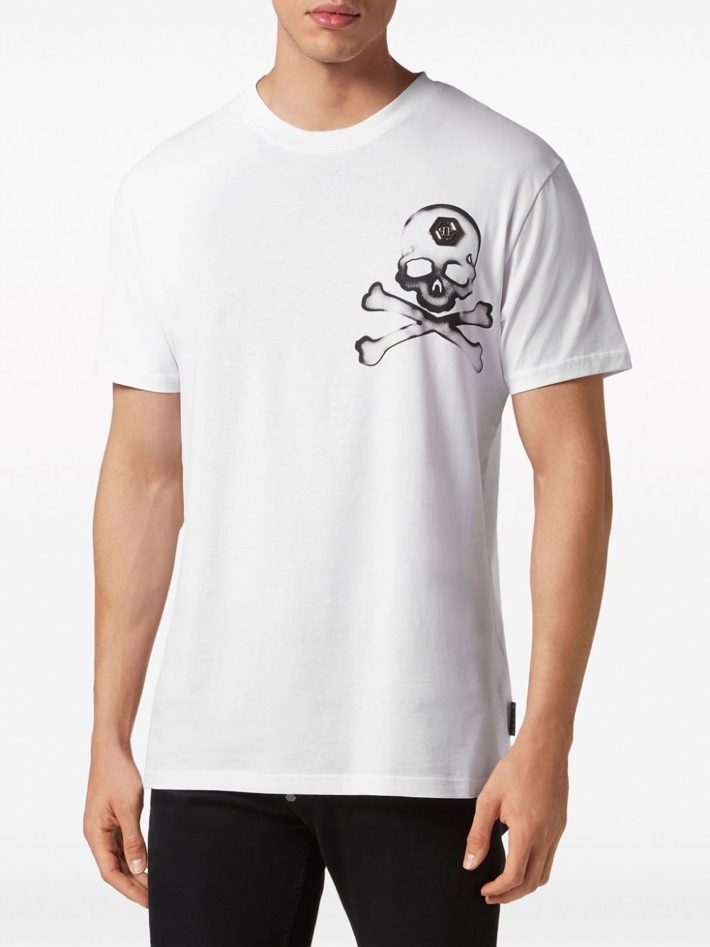 Gothic skull-print cotton T-shirt - 3