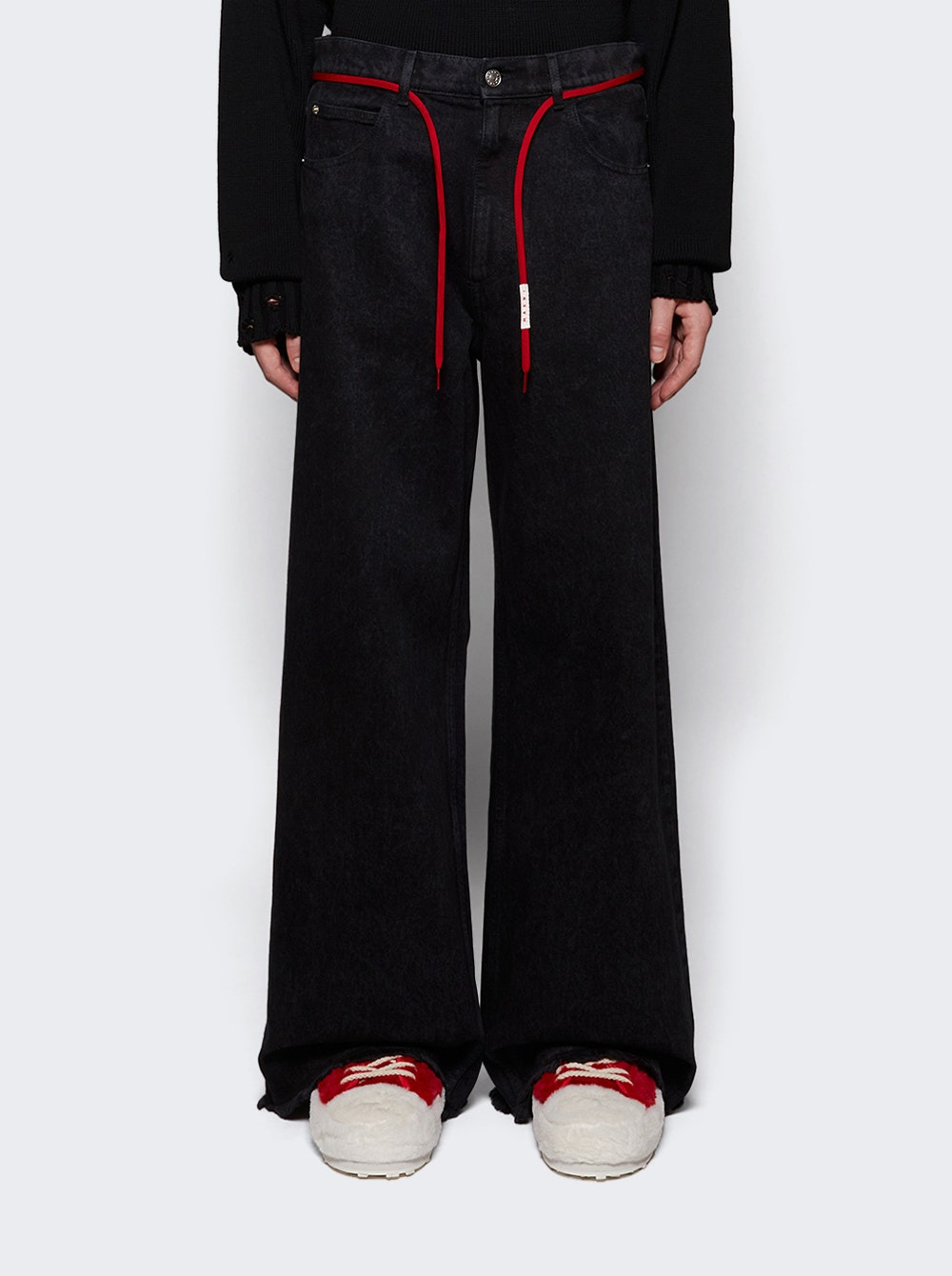 Raw Edge Jeans Black - 3