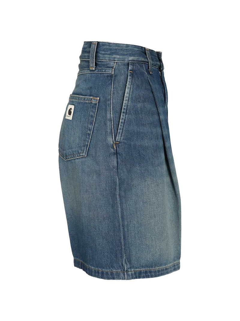 Alta denim-pleated shorts 3