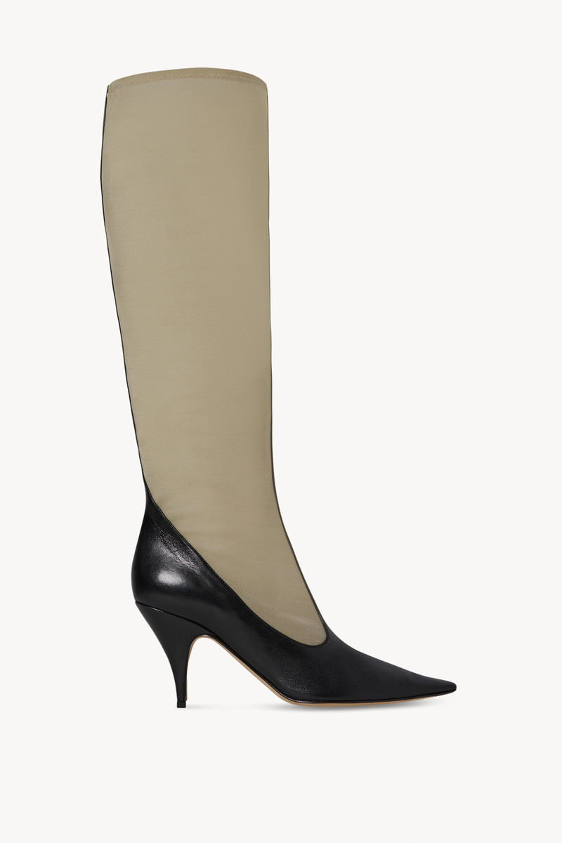 Mesh Boot in Nylon and Leather 1