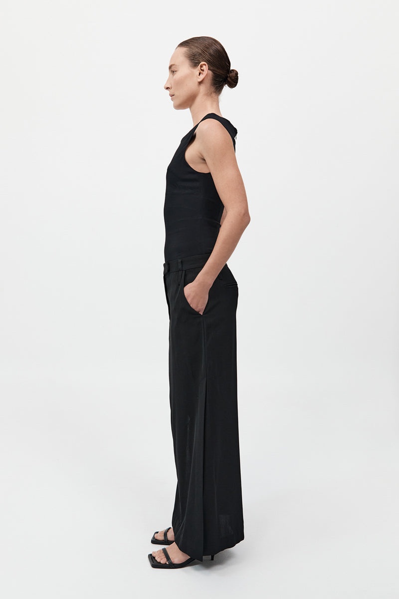 Double Loop Maxi Skirt - Black - 5