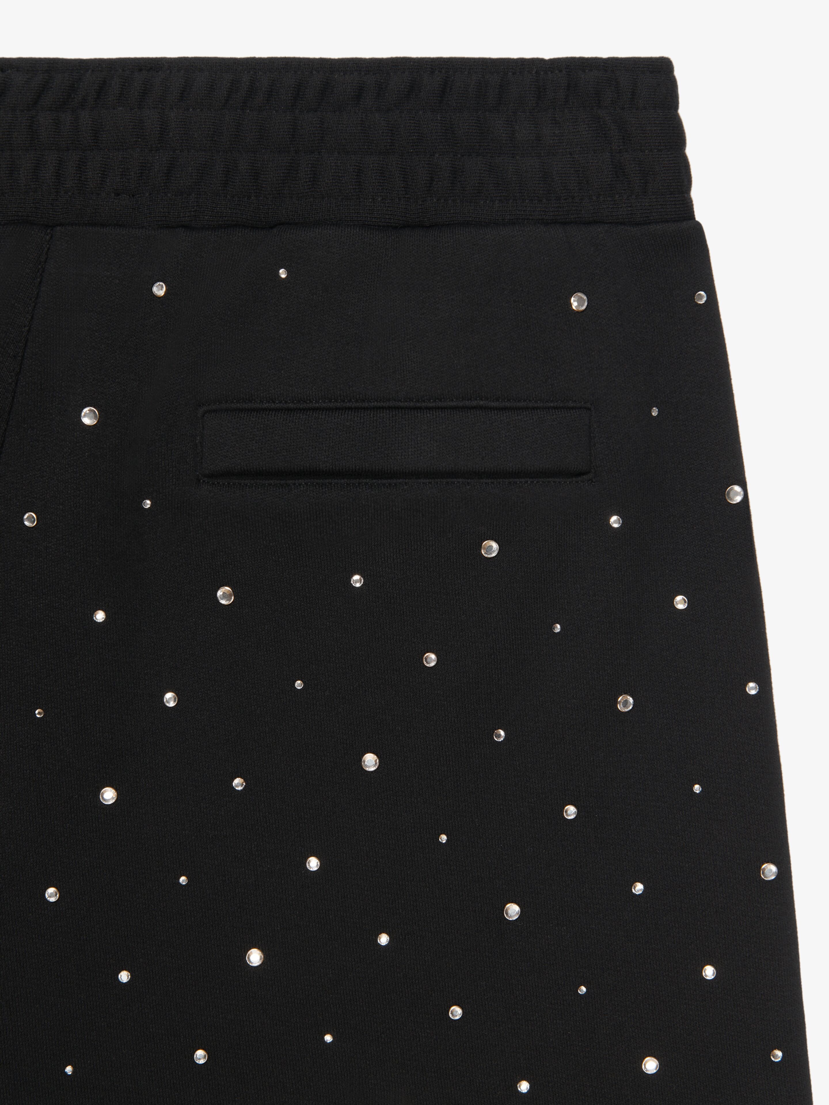 GIVENCHY COLLEGE BERMUDA SHORTS IN FELPA WITH RHINESTONES - 6