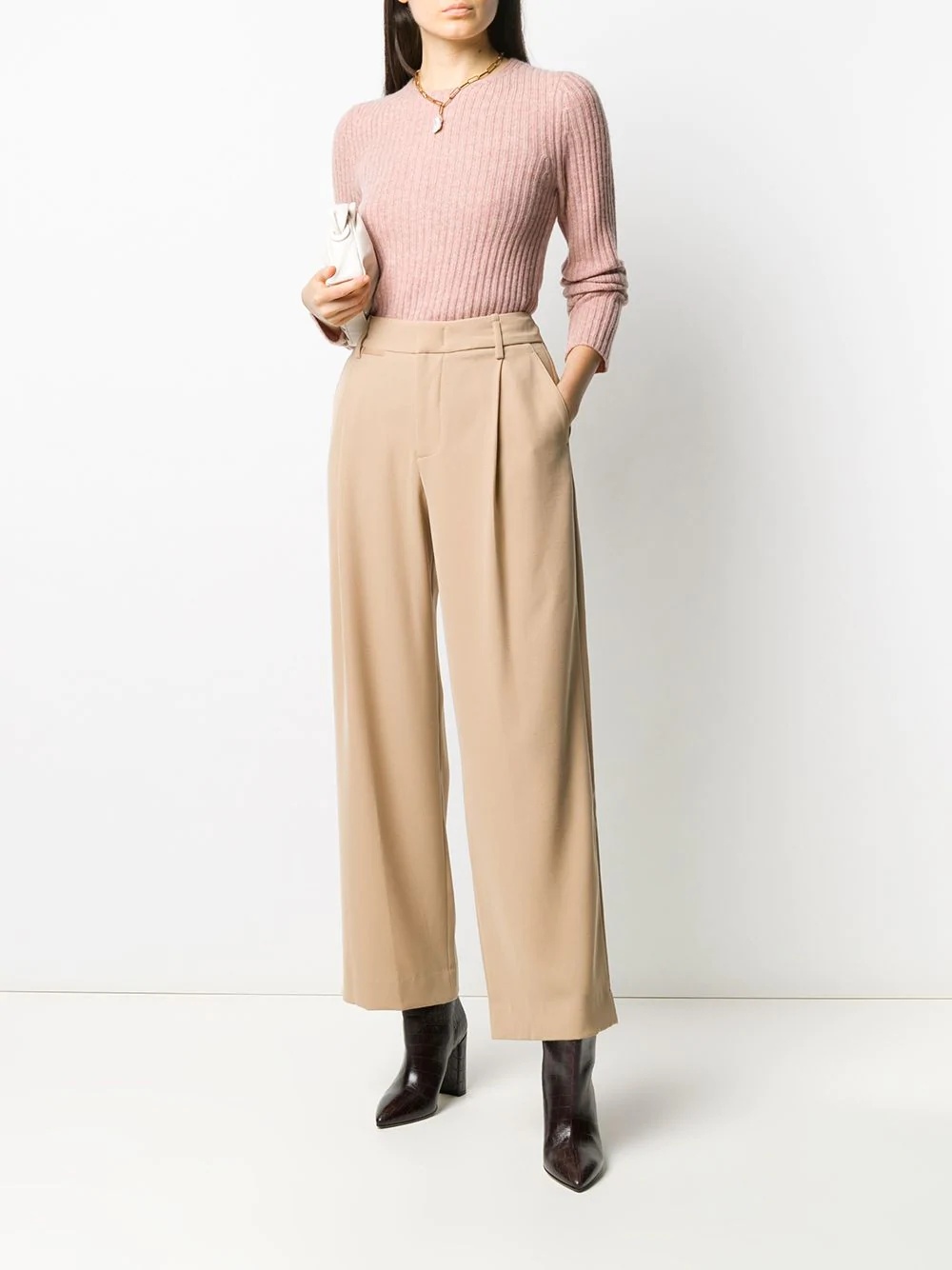 high-rise tailored trousers - 2