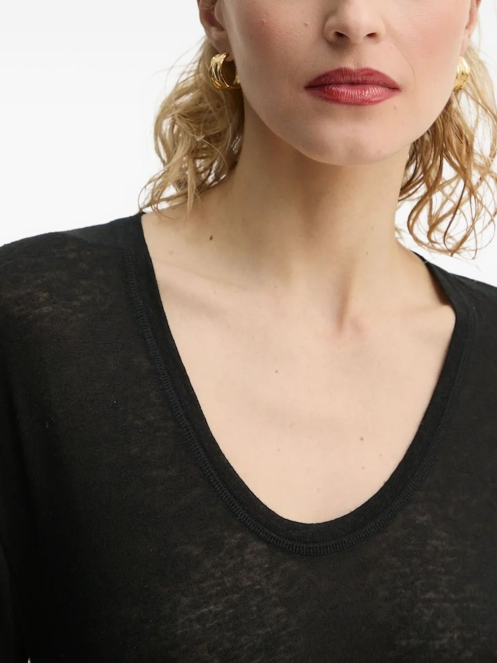 scoop-neck top - 3