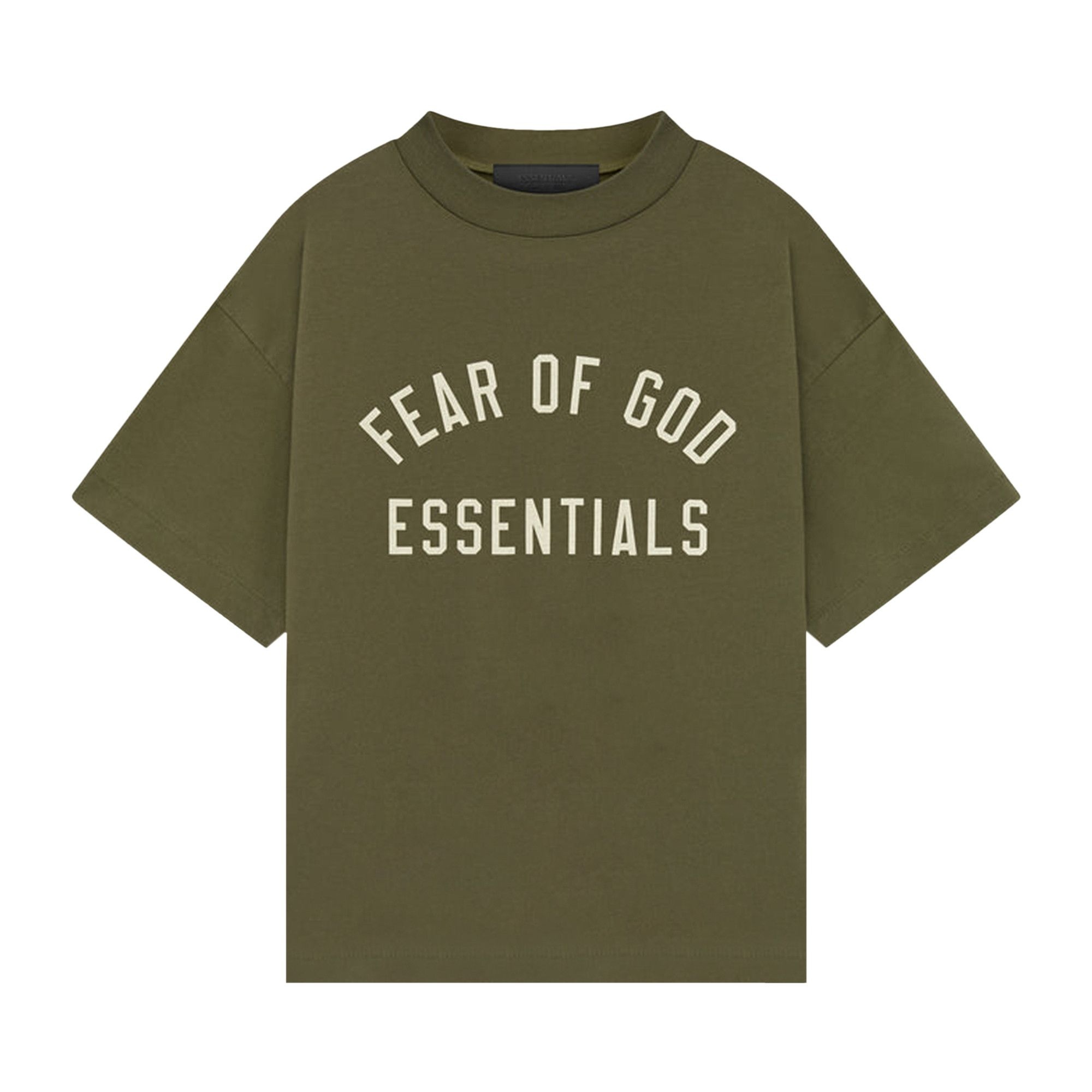 Fear of God Essentials Tri-Blend Crewneck Tee 'Military' - 1